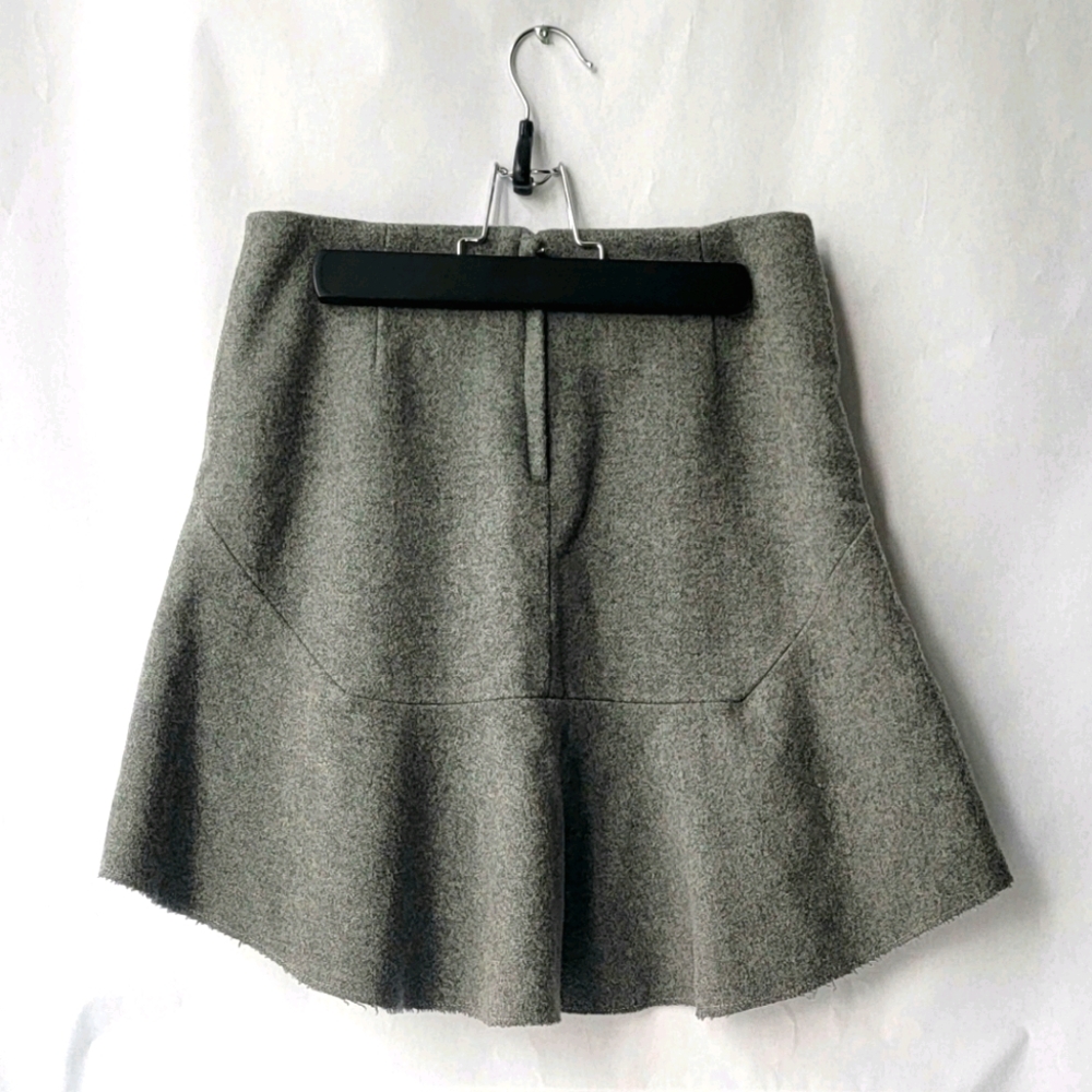 Madewell Atelier Grey Wool Blend Skirt in size 2 - Picture 2 of 9